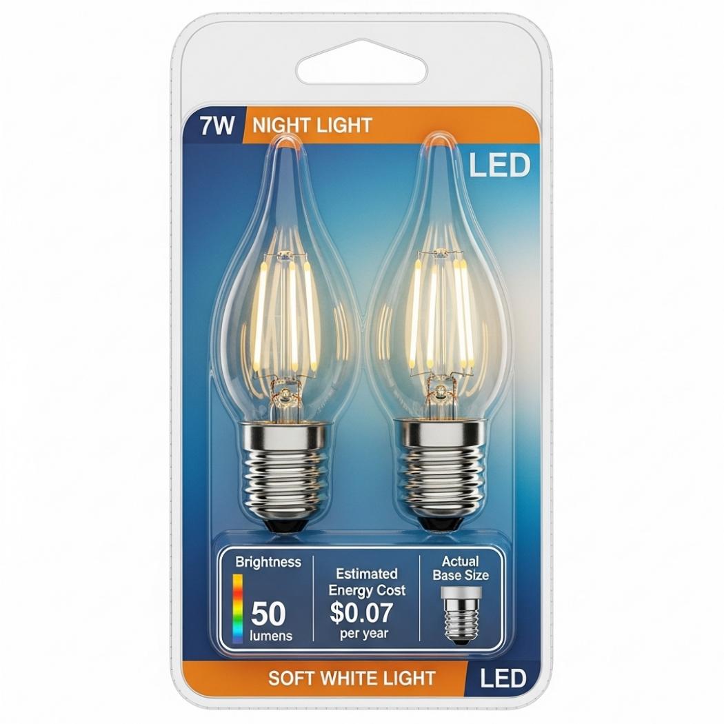 Led white tip bulb
