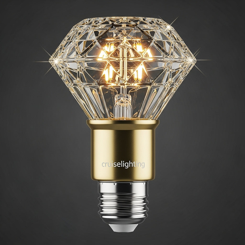 Diamond crystal light bulb