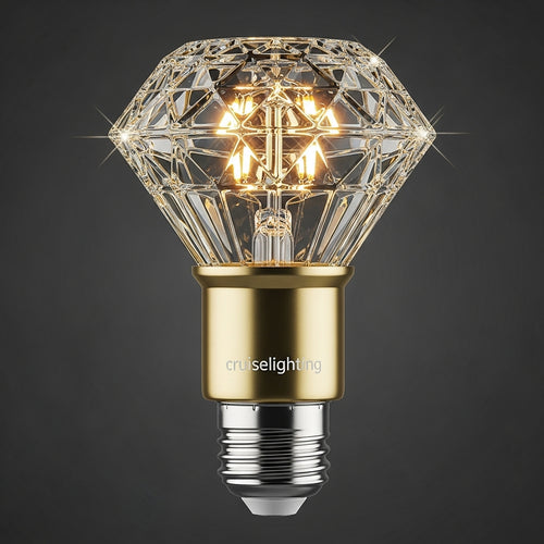 Diamond crystal light bulb