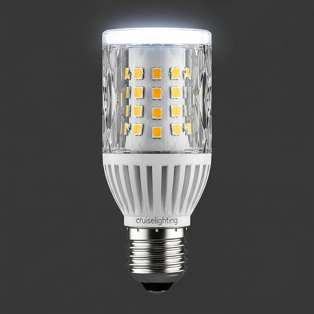 High brightness crystal pattern light bulb